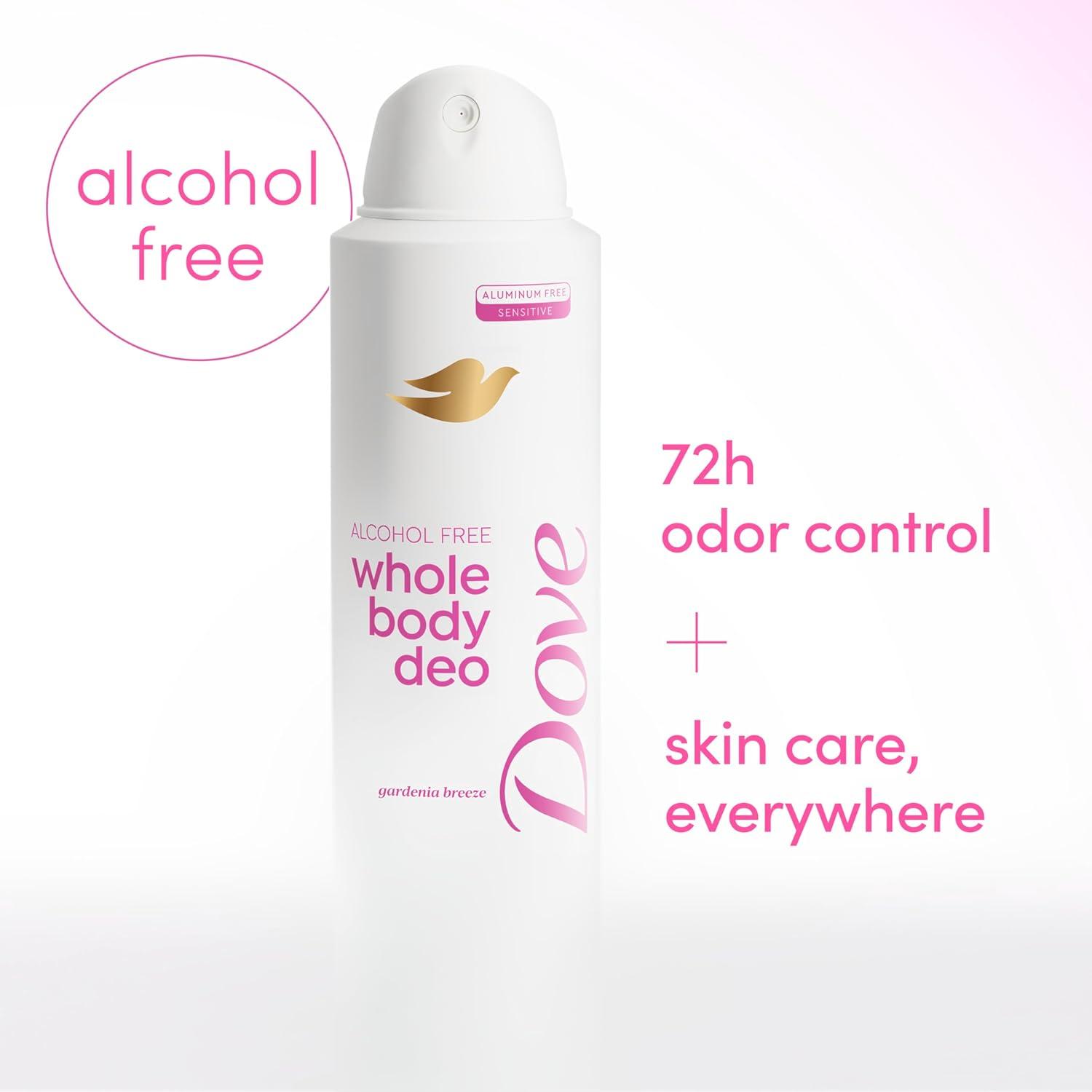 imageDove Whole Body Deo Alcohol Free Deodorant Spray for Women Gardenia Breeze 4 oz4 Ounce Pack of 1