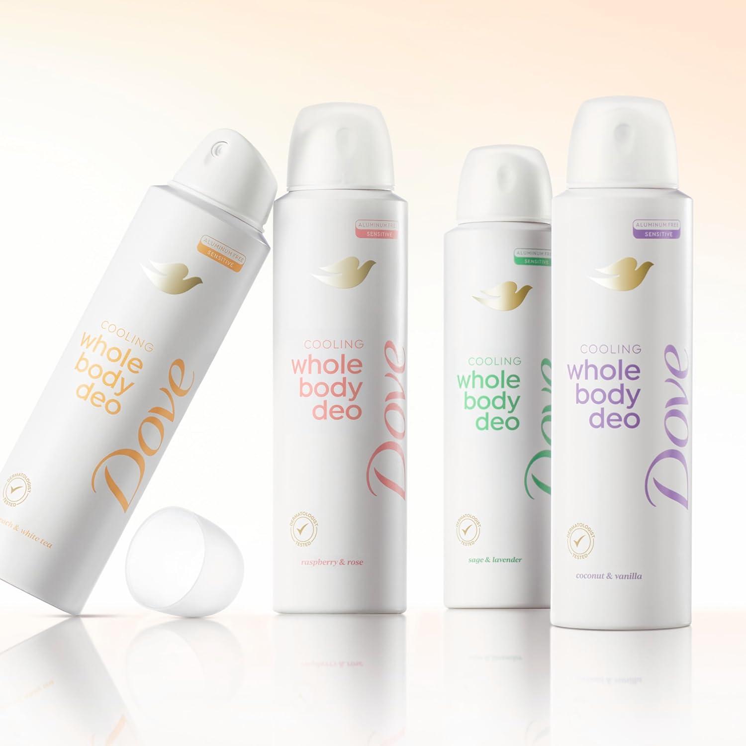 imageDove Whole Body Deodorant Cooling Spray Peach amp White Tea Aluminum Free 4ozPeach White Tea