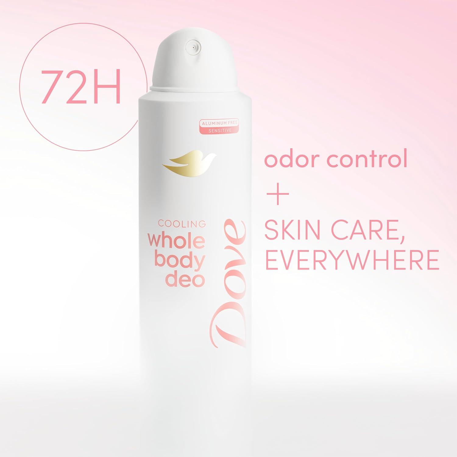 imageDove Whole Body Deodorant Cooling Spray Peach amp White Tea Aluminum Free 4ozRaspberry Rose