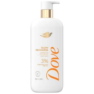 Dove Serum Body Wash Glow Recharge illuminates & Exfoliates skin with brightening Vitamin C Serum 18.5 Fl Oz(18.5 Fl Oz (Pack of 1))