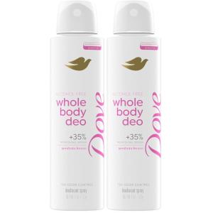 Dove Whole Body Deo Alcohol Free Deodorant Spray for Women Gardenia Breeze 4 oz(4 Ounce (Pack of 2))