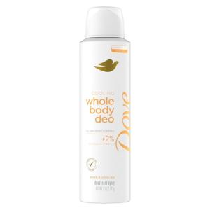 Dove Whole Body Deodorant Cooling Spray Peach & White Tea Aluminum Free 4oz(Peach & White Tea)
