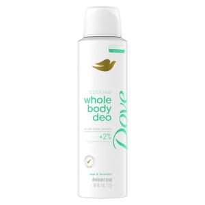 Dove Whole Body Deodorant Cooling Spray Peach & White Tea Aluminum Free 4oz(Sage & Lavender)