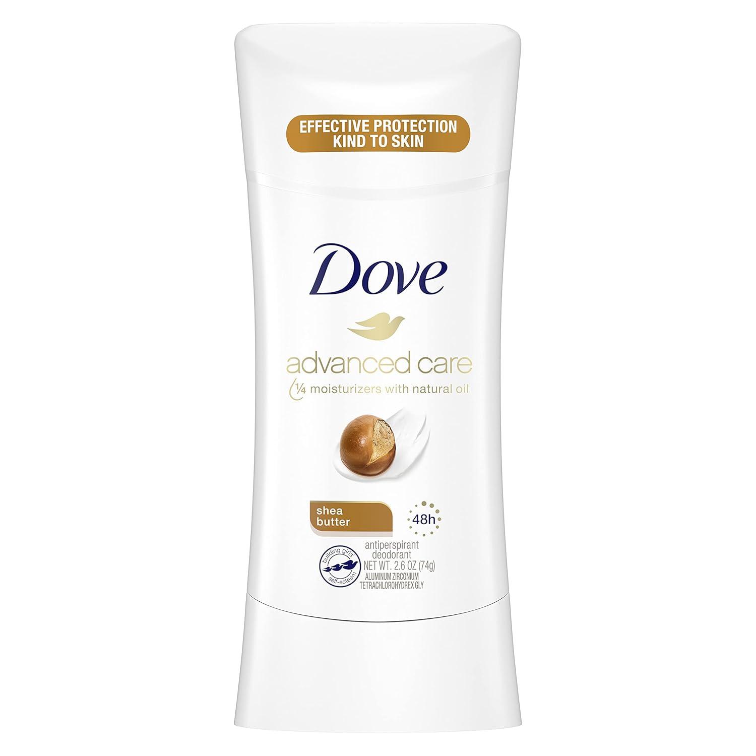 imageDove Advanced Care Antiperspirant Deodorant Stick Beauty Finish 4 Count for helping your skin barrier repair after shaving 26 oz26 Ounce Pack of 1