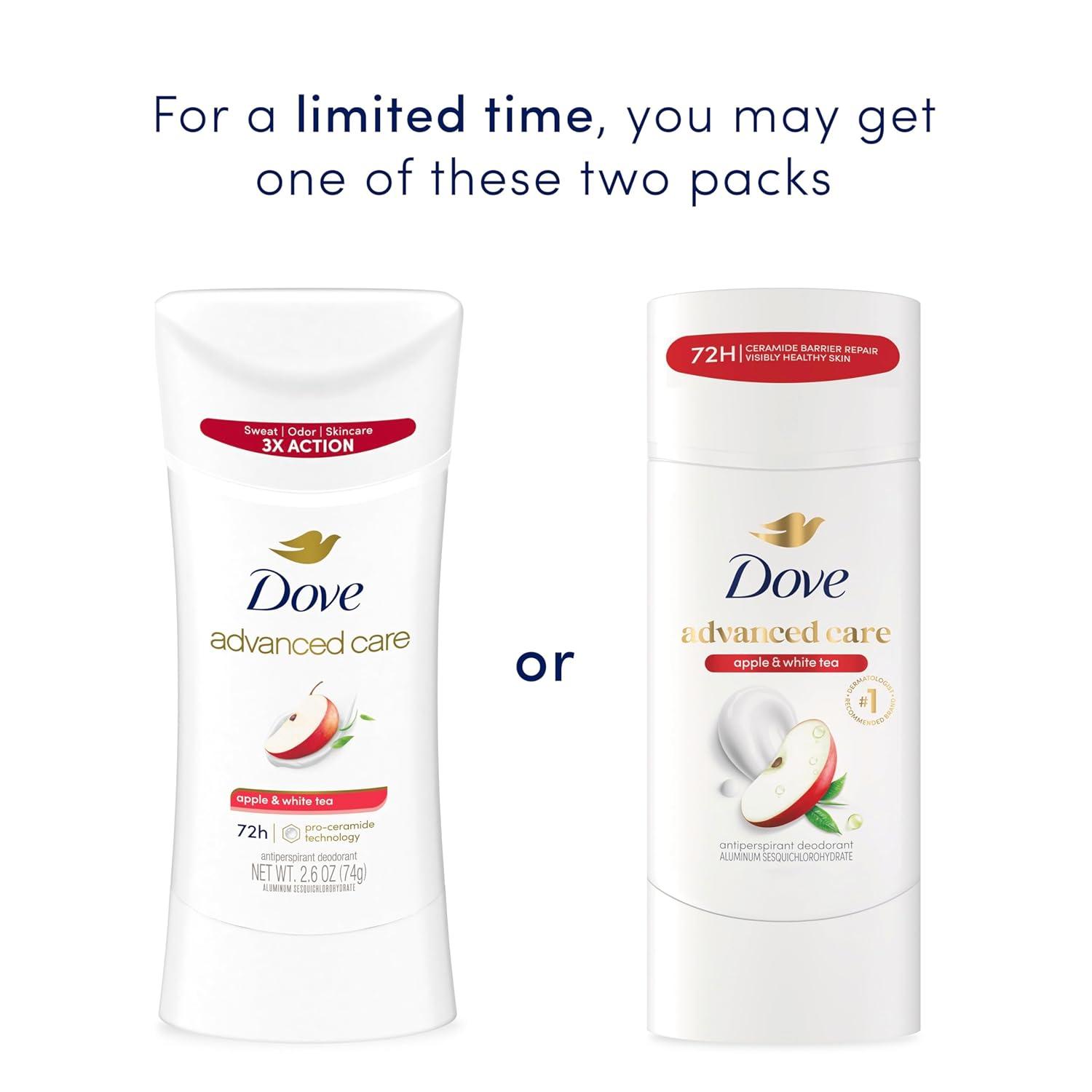 imageDove Advanced Care Antiperspirant Deodorant Stick Beauty Finish 4 Count for helping your skin barrier repair after shaving 26 oz26 Ounce Pack of 1
