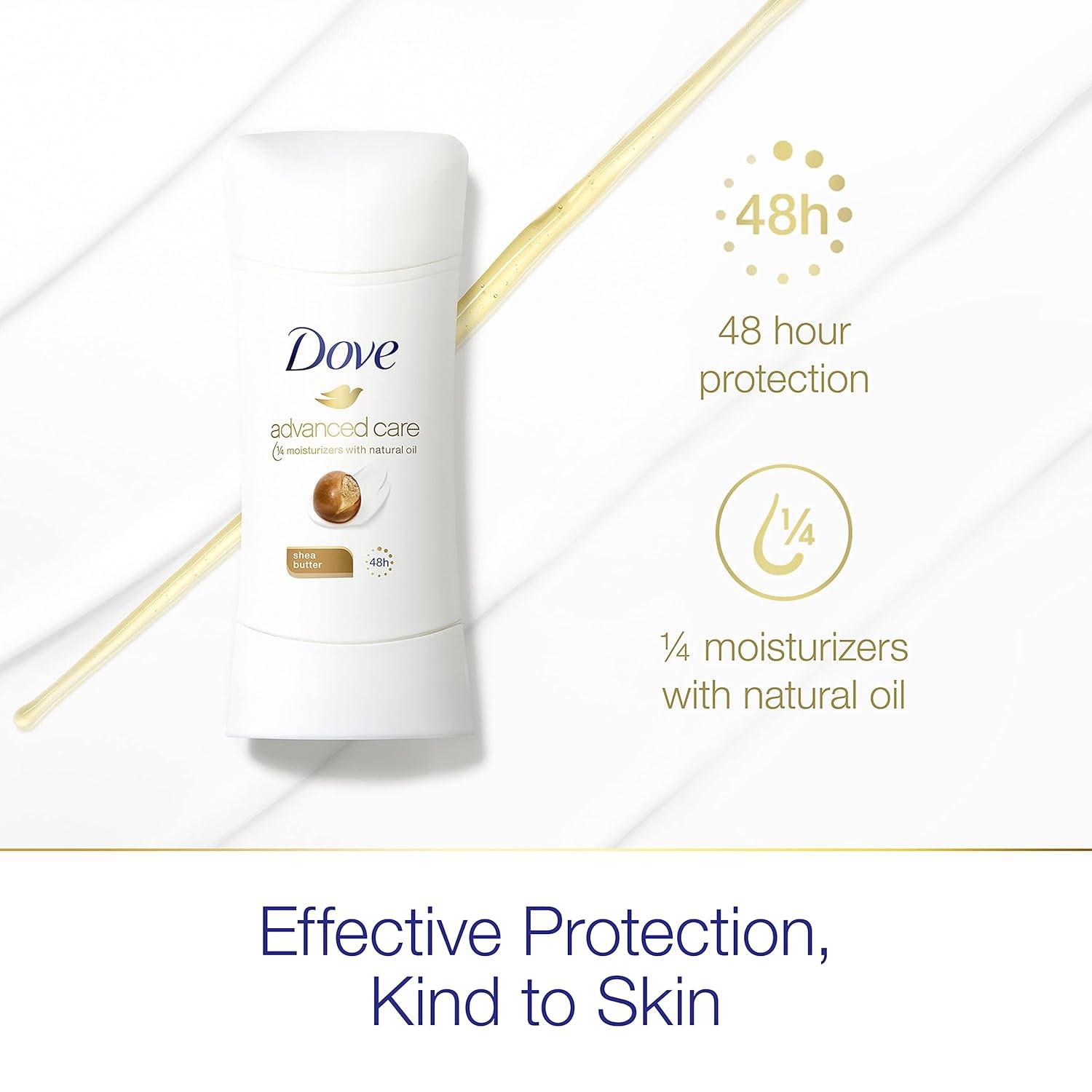 imageDove Advanced Care Antiperspirant Deodorant Stick Beauty Finish 4 Count for helping your skin barrier repair after shaving 26 oz26 Ounce Pack of 1