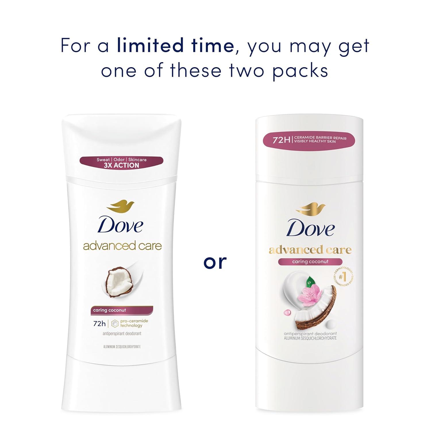 imageDove Advanced Care Antiperspirant Deodorant Stick Beauty Finish 4 Count for helping your skin barrier repair after shaving 26 oz26 Ounce Pack of 1