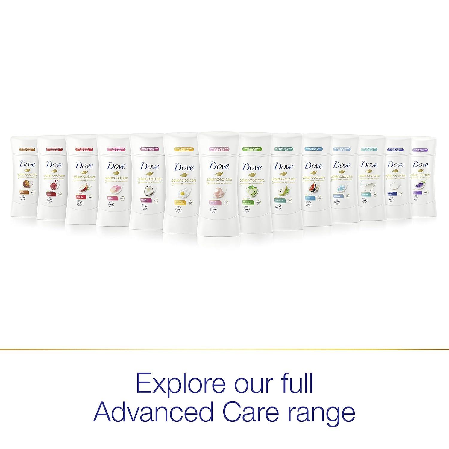 imageDove Advanced Care Antiperspirant Deodorant Stick Beauty Finish 4 Count for helping your skin barrier repair after shaving 26 oz26 Ounce Pack of 1