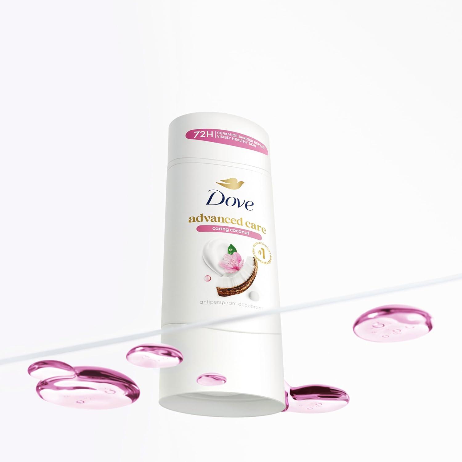 imageDove Advanced Care Antiperspirant Deodorant Stick Beauty Finish 4 Count for helping your skin barrier repair after shaving 26 oz26 Ounce Pack of 1