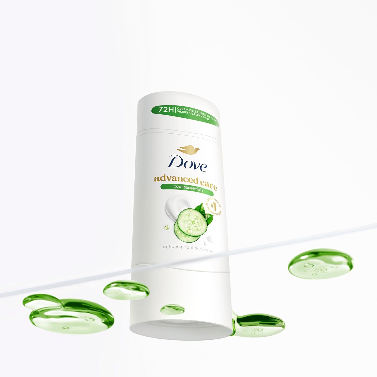 imageDove Advanced Care Antiperspirant Deodorant Stick Beauty Finish 4 Count for helping your skin barrier repair after shaving 26 oz26 Ounce Pack of 1