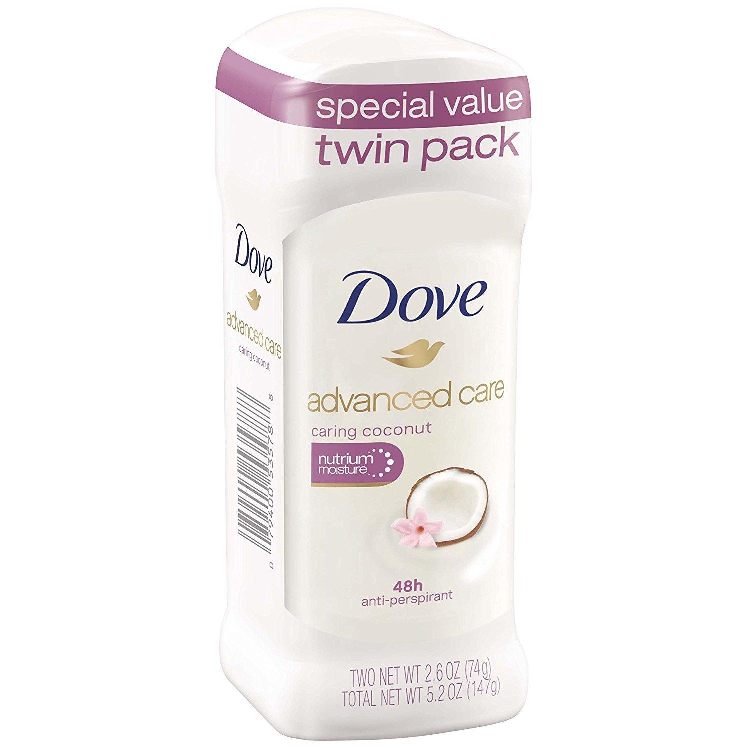 imageDove Advanced Care Antiperspirant Deodorant Stick Beauty Finish 4 Count for helping your skin barrier repair after shaving 26 oz26 Ounce Pack of 2