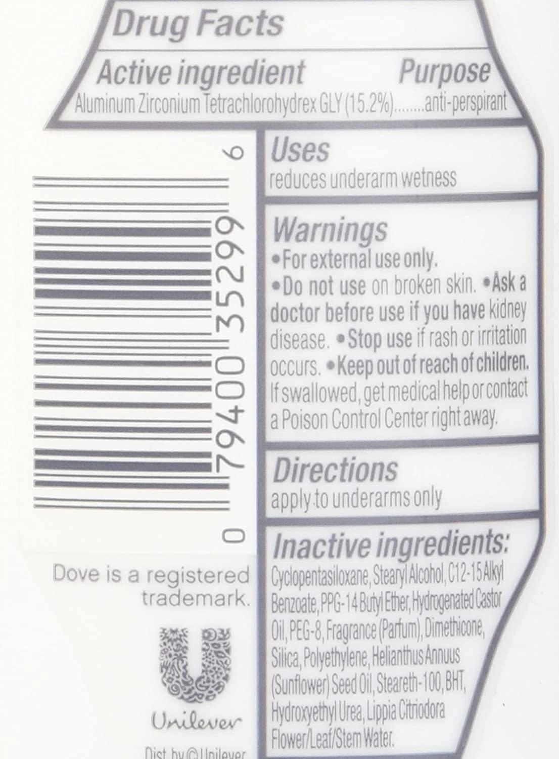 imageDove Advanced Care Antiperspirant Deodorant Stick Beauty Finish 4 Count for helping your skin barrier repair after shaving 26 oz26 Ounce Pack of 2