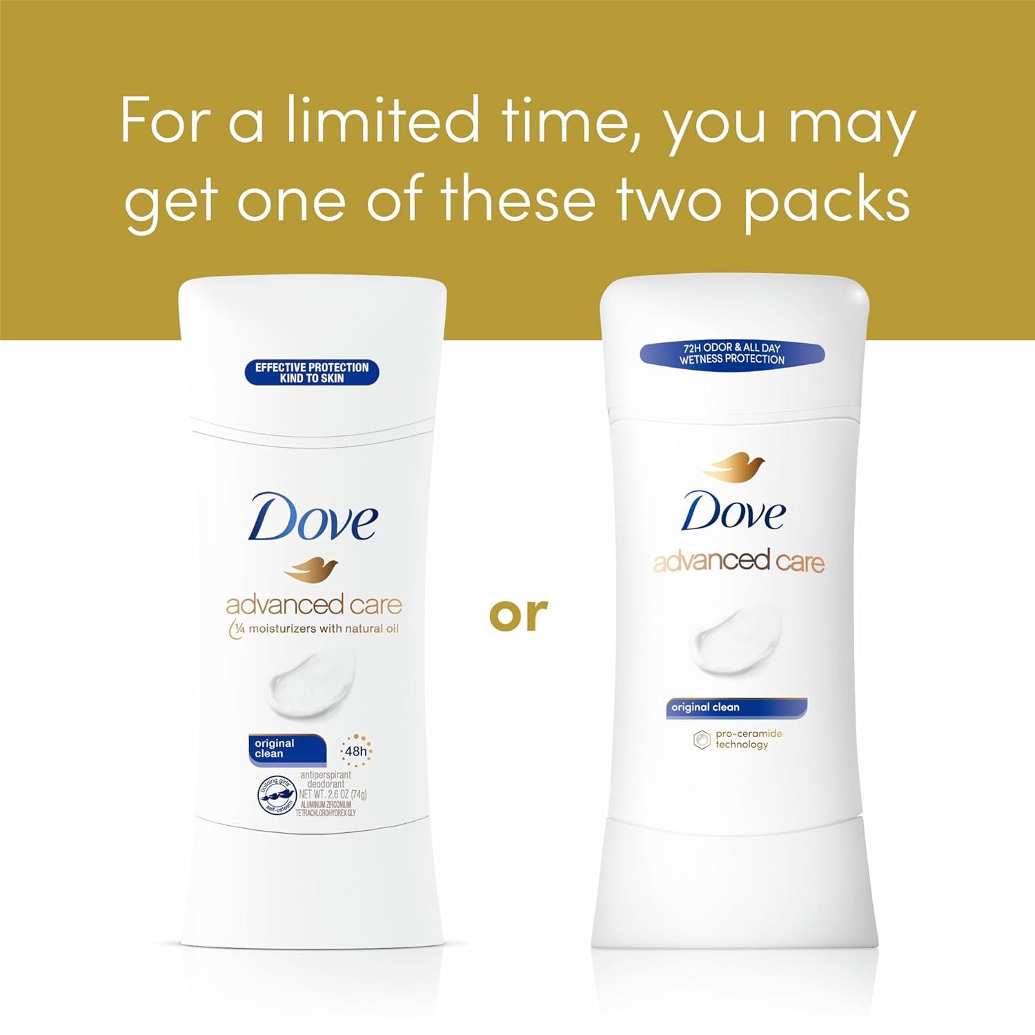 imageDove Advanced Care Antiperspirant Deodorant Stick Beauty Finish 4 Count for helping your skin barrier repair after shaving 26 oz26 Ounce Pack of 4