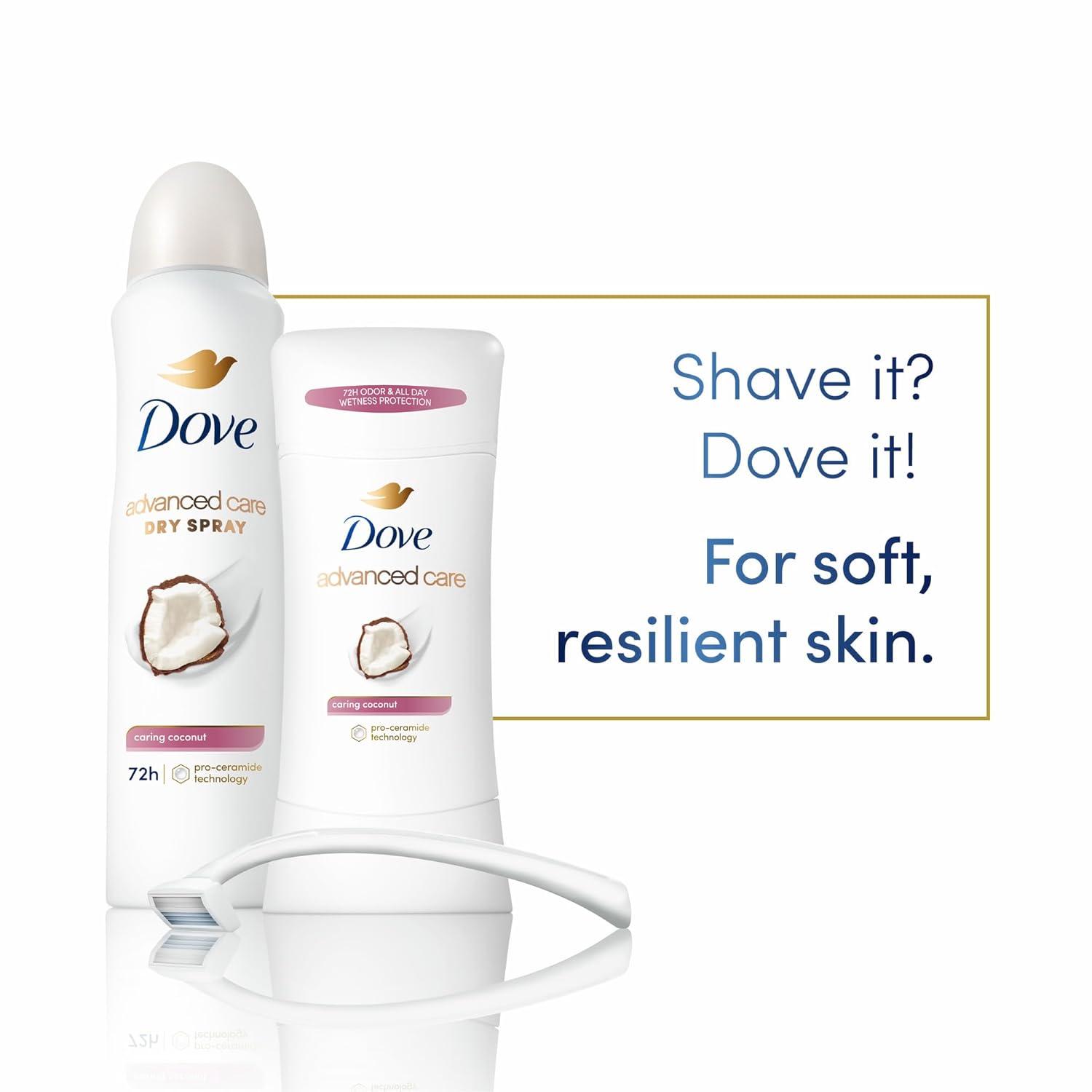 imageDove Advanced Care Antiperspirant Deodorant Stick Beauty Finish 4 Count for helping your skin barrier repair after shaving 26 oz26 Ounce Pack of 4