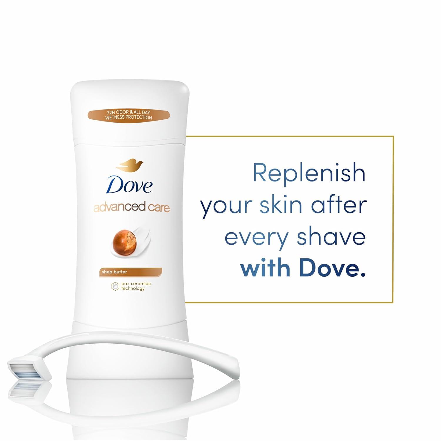 imageDove Advanced Care Antiperspirant Deodorant Stick Beauty Finish 4 Count for helping your skin barrier repair after shaving 26 oz26 Ounce Pack of 4
