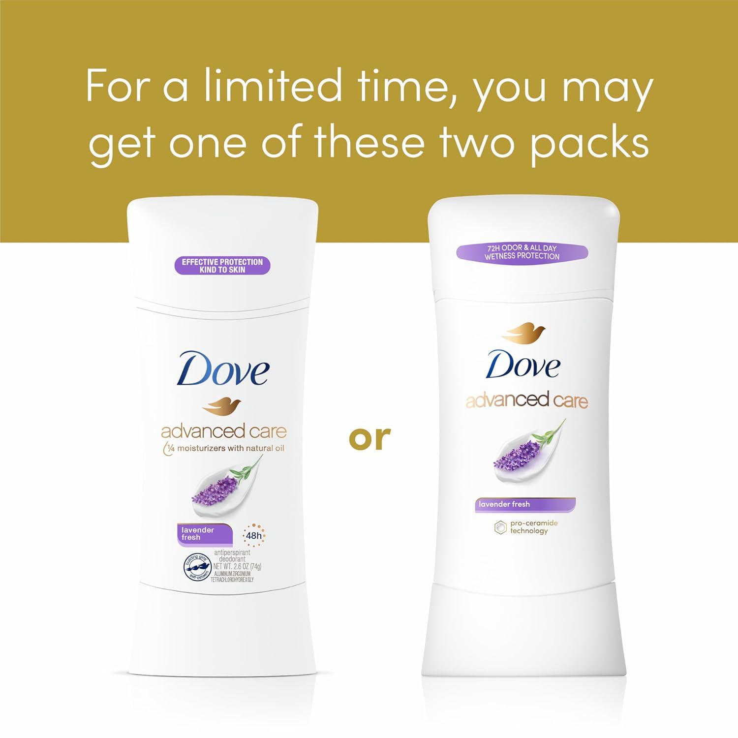 imageDove Advanced Care Antiperspirant Deodorant Stick Beauty Finish 4 Count for helping your skin barrier repair after shaving 26 oz26 Ounce Pack of 4