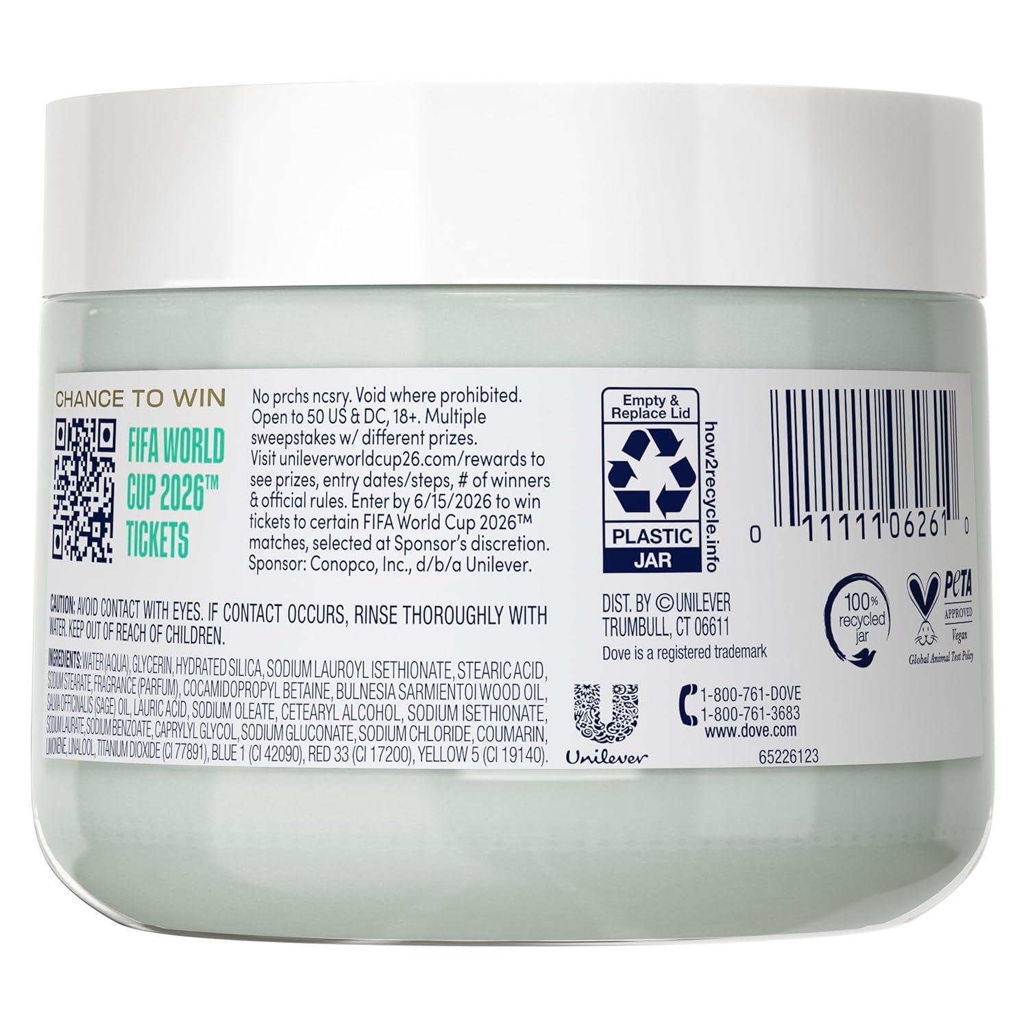 imageDove FIFA World Cup 2026 Limited Edition Moisturizing Body Scrub Palo Santo amp Sage Oil pHBalanced Whipped Exfoliator for Hydrated Radiant Skin 15 oz