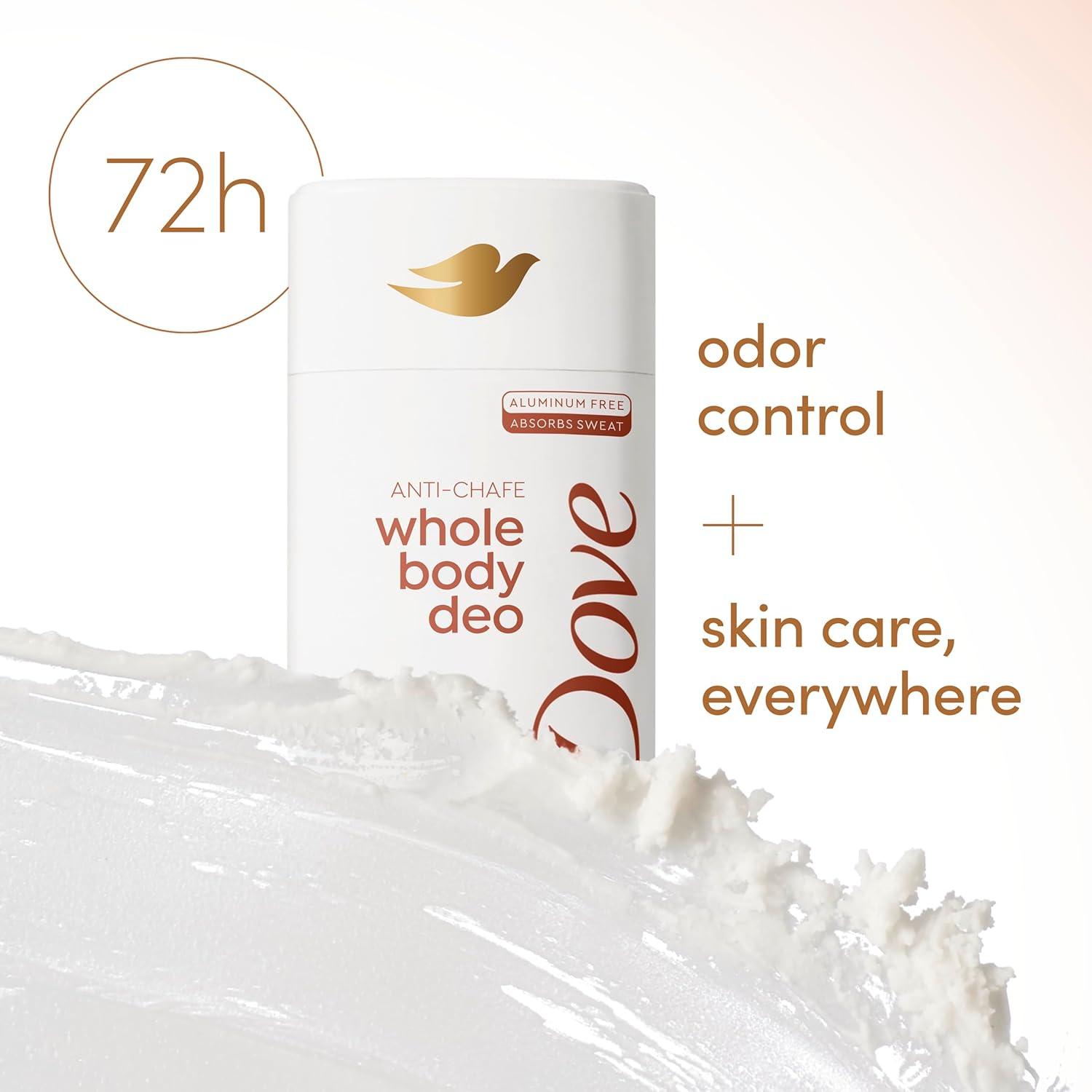 imageDove Whole Body Deo Aluminum Free AntiChafe Deodorant Stick for Women Coconut Vanilla 24 oz