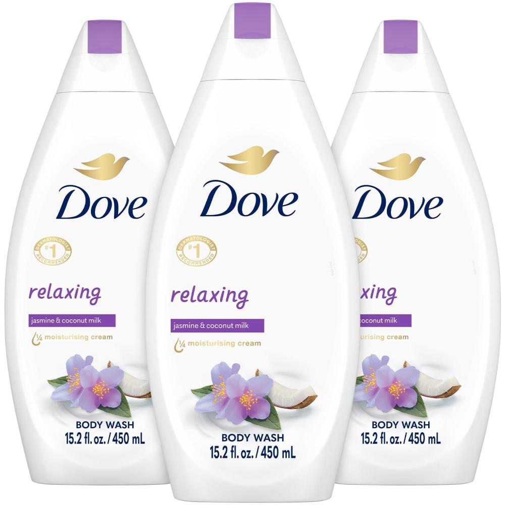 imageDove Body Wash for Softer and Smoother Skin After Just One Use Lavender Oil and Chamomile Stress Relieving and Calming 22 oz 4 CountCoconut Jasmine