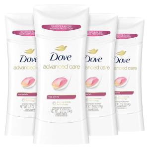 Dove Advanced Care Antiperspirant Deodorant Stick Beauty Finish 4 Count for helping your skin barrier repair after shaving 2.6 oz(2.08 Ounce (Pack of 5))