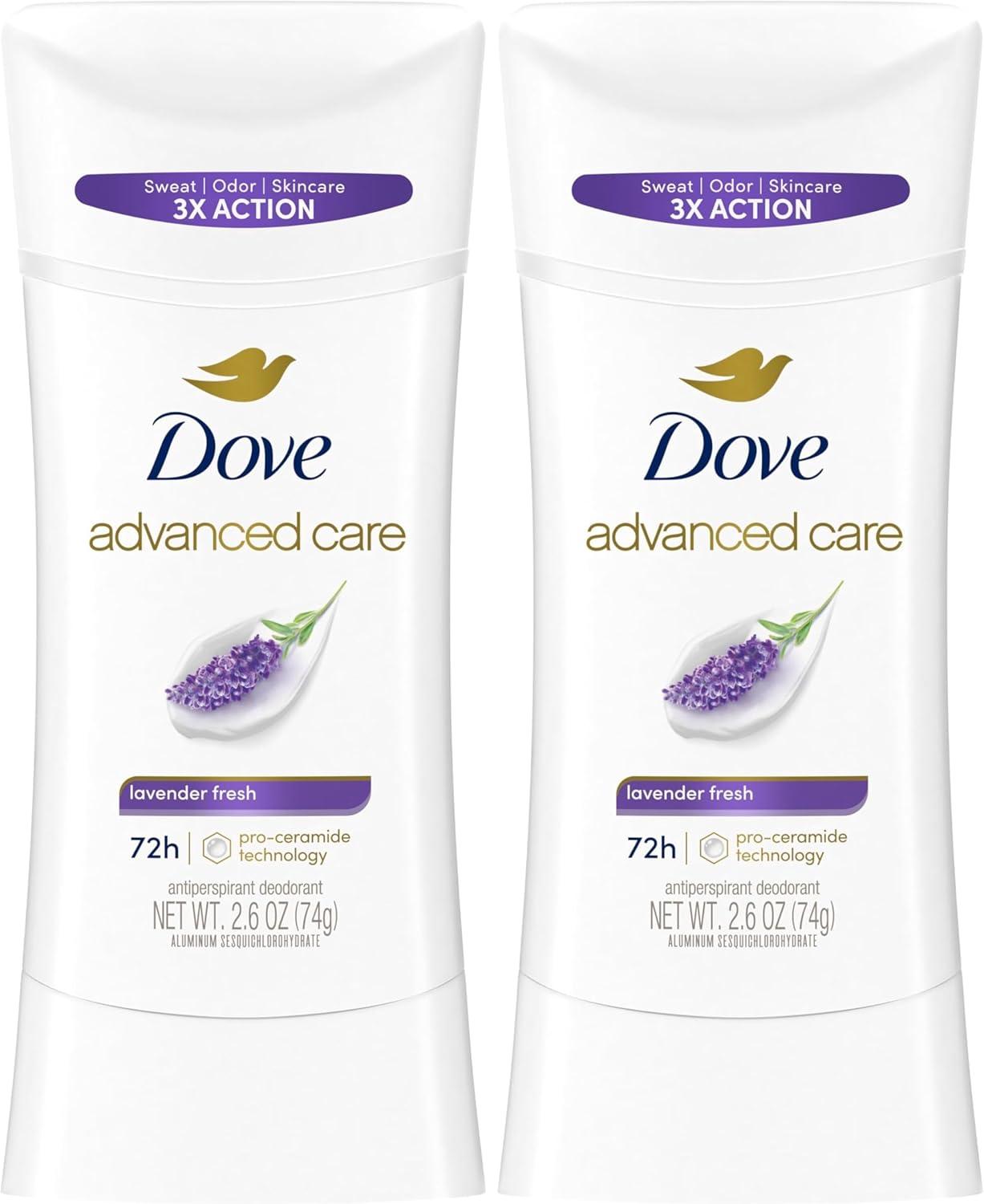 imageDove Advanced Care Anti Deo Stick Cool Essentials Pack of 12 for helping your skin barrier repair after shaving 72 h odor control and allday sweat protection with Pro Ceramide Technology 26 oz26 Ounce Pack of 2