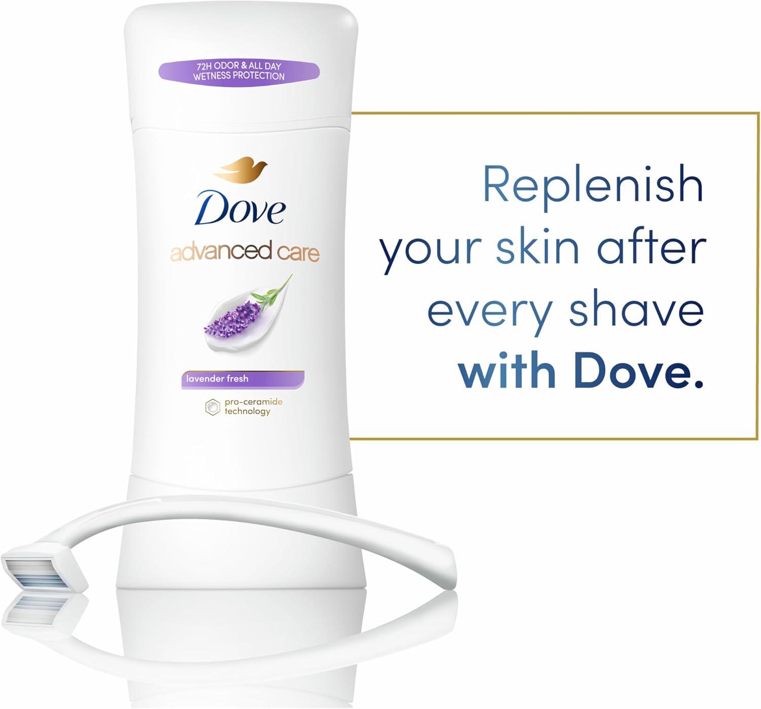 imageDove Advanced Care Anti Deo Stick Cool Essentials Pack of 12 for helping your skin barrier repair after shaving 72 h odor control and allday sweat protection with Pro Ceramide Technology 26 oz26 Ounce Pack of 2