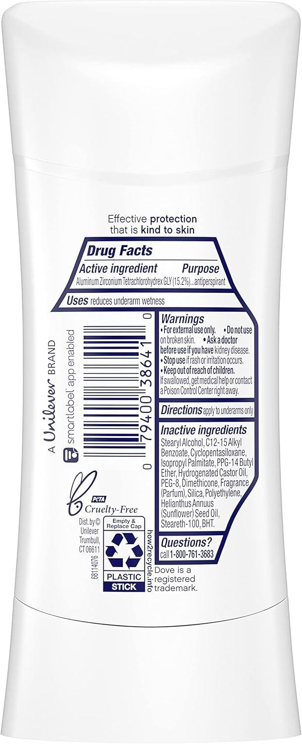 imageDove Advanced Care Anti Deo Stick Cool Essentials Pack of 12 for helping your skin barrier repair after shaving 72 h odor control and allday sweat protection with Pro Ceramide Technology 26 oz26 ounce Pack of 1