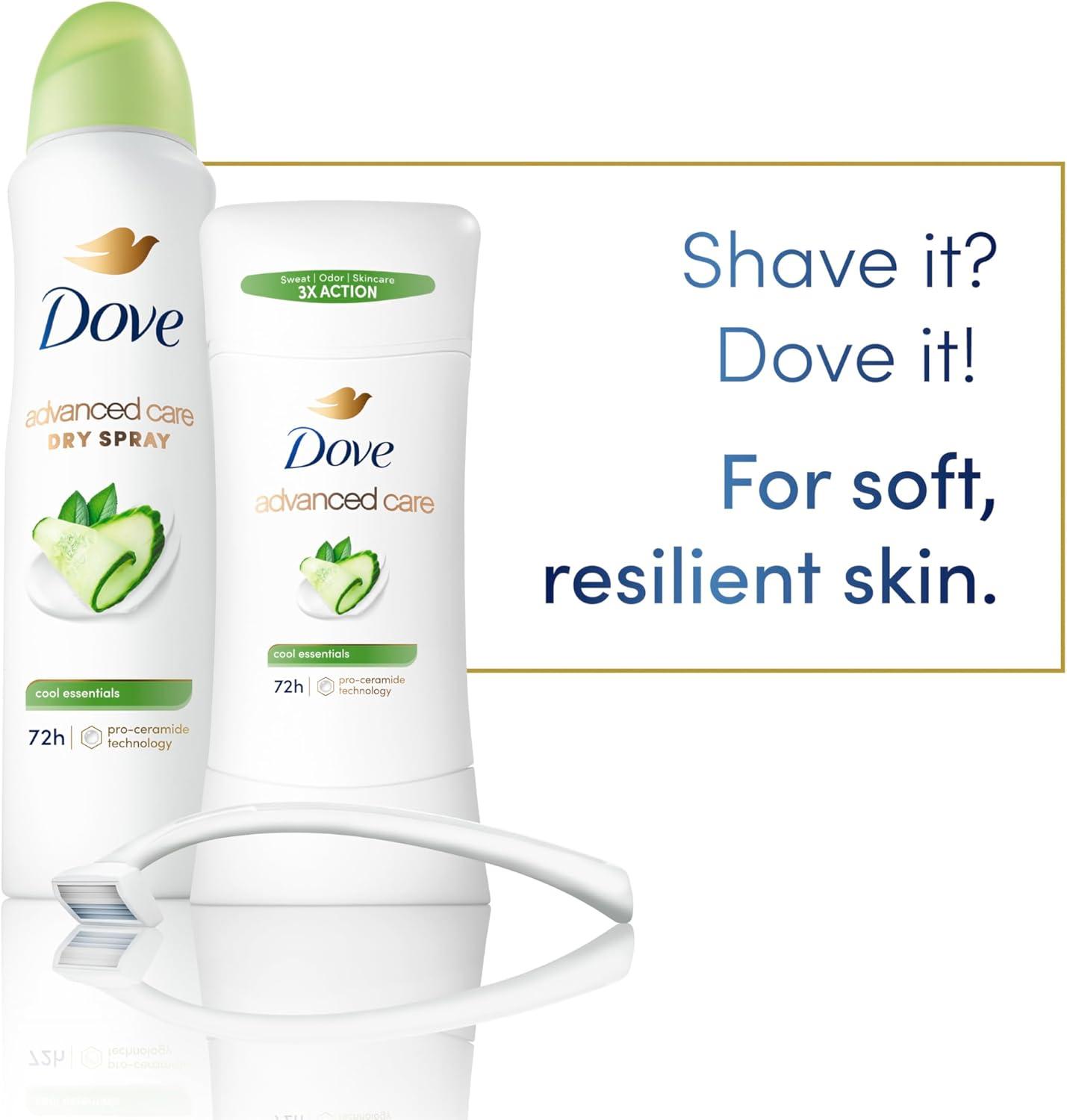 imageDove Advanced Care Anti Deo Stick Cool Essentials Pack of 12 for helping your skin barrier repair after shaving 72 h odor control and allday sweat protection with Pro Ceramide Technology 26 oz26 Ounce Pack of 6