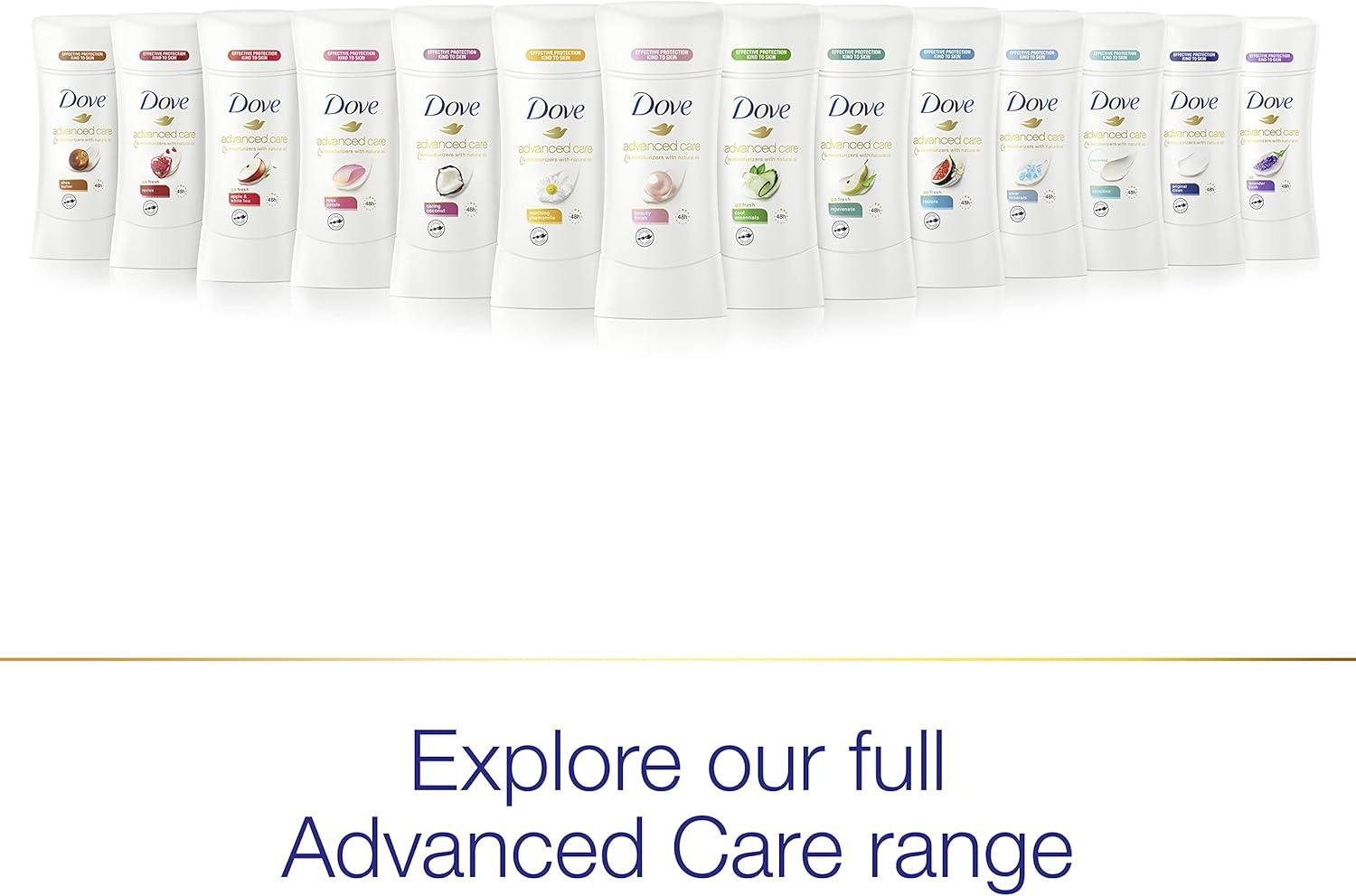 imageDove Advanced Care Anti Deo Stick Cool Essentials Pack of 12 for helping your skin barrier repair after shaving 72 h odor control and allday sweat protection with Pro Ceramide Technology 26 oz26 Ounce Pack of 2