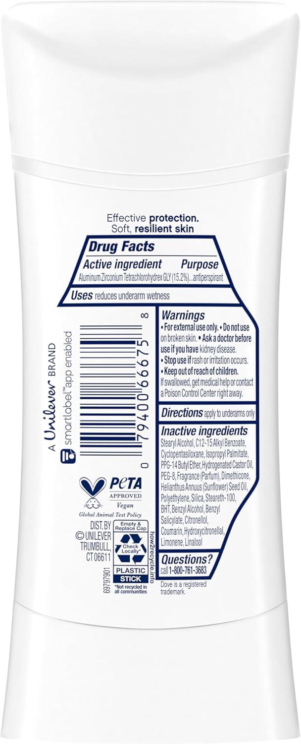 imageDove Advanced Care Anti Deo Stick Cool Essentials Pack of 12 for helping your skin barrier repair after shaving 72 h odor control and allday sweat protection with Pro Ceramide Technology 26 oz26 Ounce Pack of 2