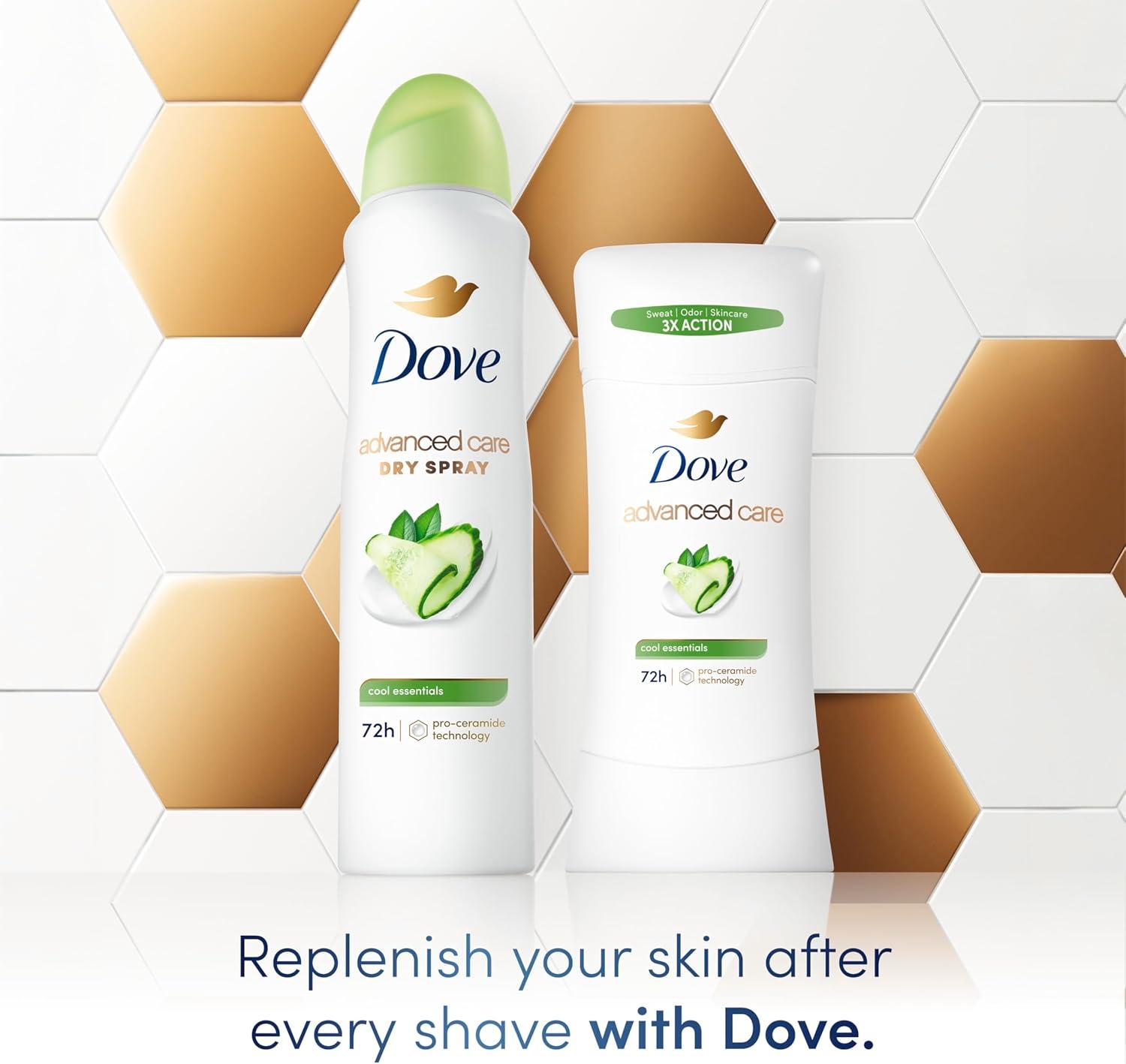 imageDove Advanced Care Anti Deo Stick Cool Essentials Pack of 12 for helping your skin barrier repair after shaving 72 h odor control and allday sweat protection with Pro Ceramide Technology 26 oz26 Ounce Pack of 6