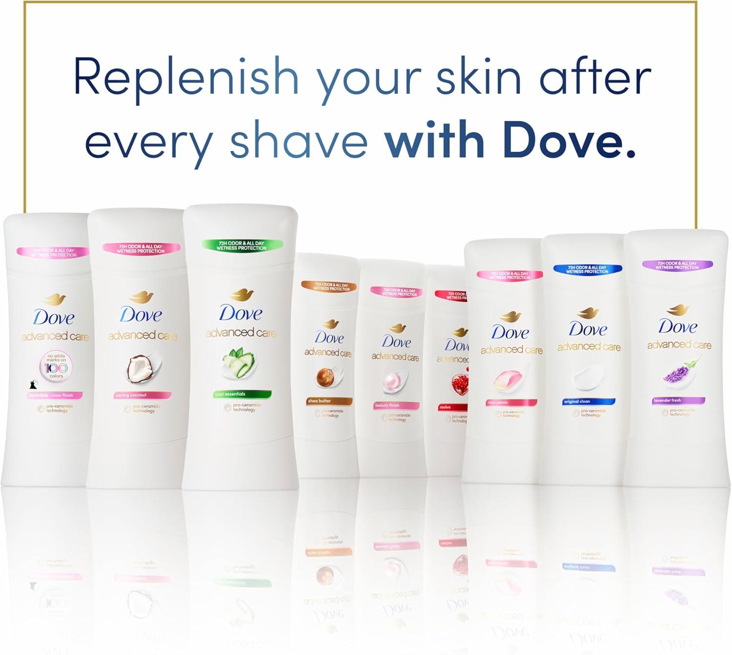 imageDove Advanced Care Anti Deo Stick Cool Essentials Pack of 12 for helping your skin barrier repair after shaving 72 h odor control and allday sweat protection with Pro Ceramide Technology 26 oz26 Ounce Pack of 2