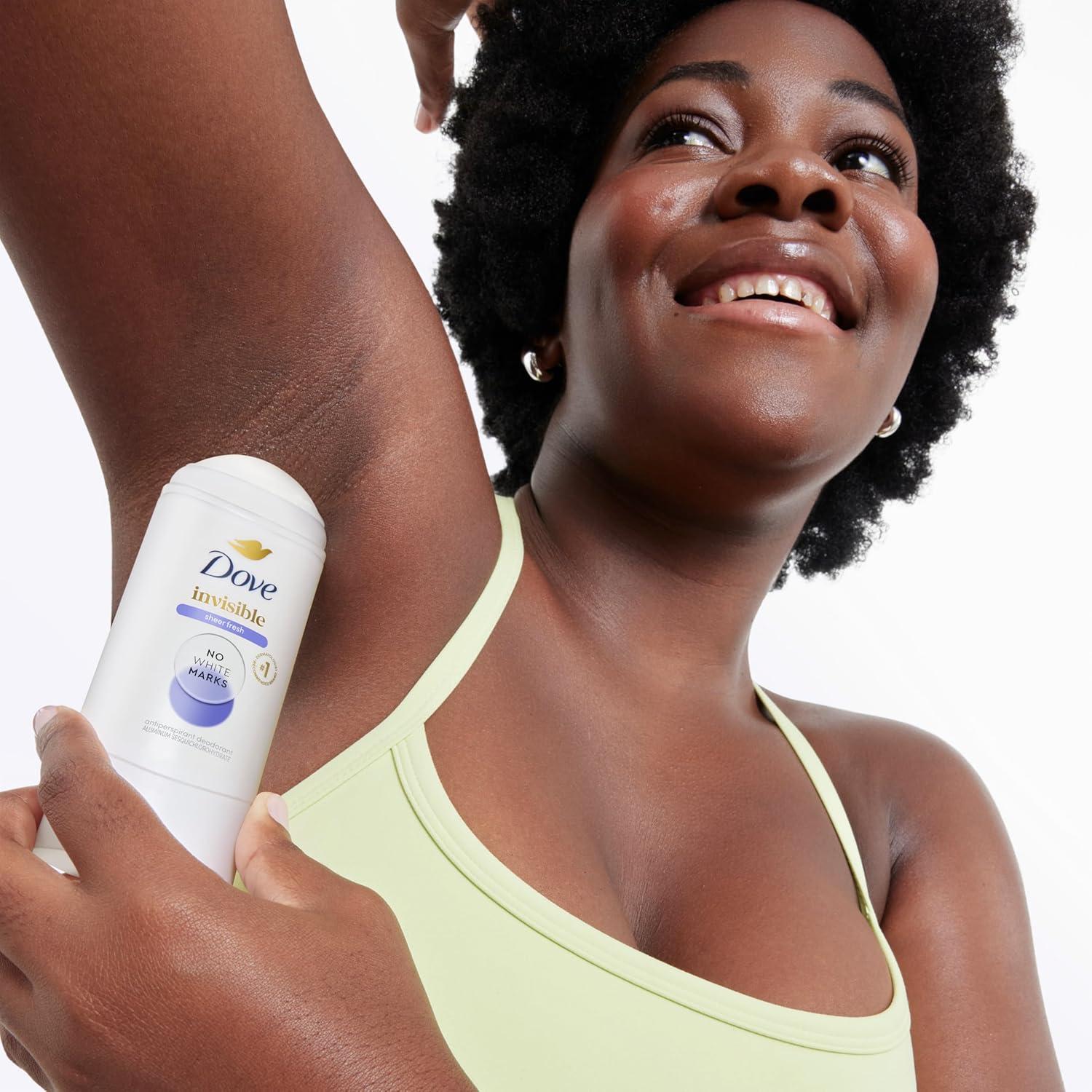imageDove Advanced Care Antiperspirant Deodorant Stick for Women Pack of 36 Clear Finish Trial and Travel Size 05 oz26 Ounce Pack of 1