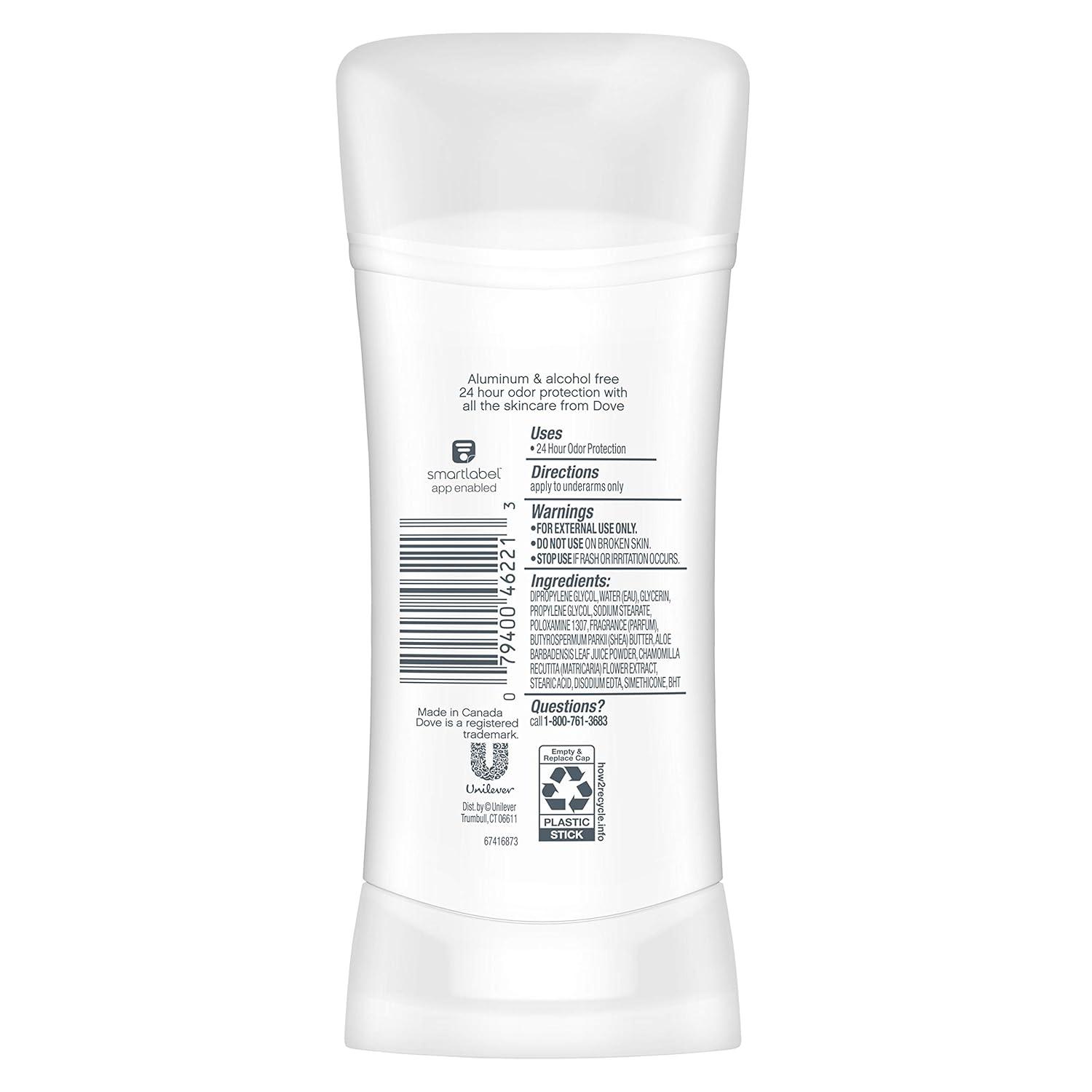 imageDove Aluminum Free Deodorant for Women 3 Count Shea Butter 72 hour odor protection 26 ozCucumber and Green Tea
