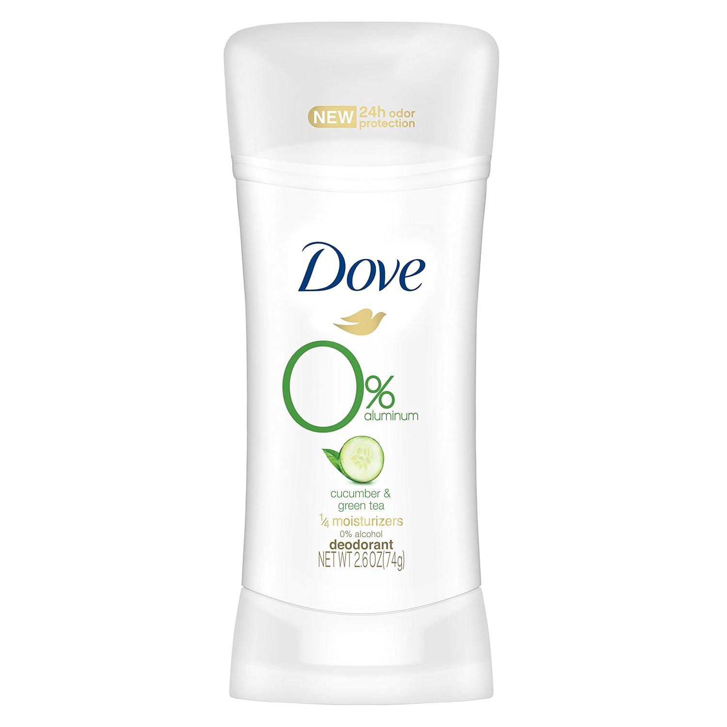 imageDove Aluminum Free Deodorant for Women 3 Count Shea Butter 72 hour odor protection 26 ozCucumber and Green Tea