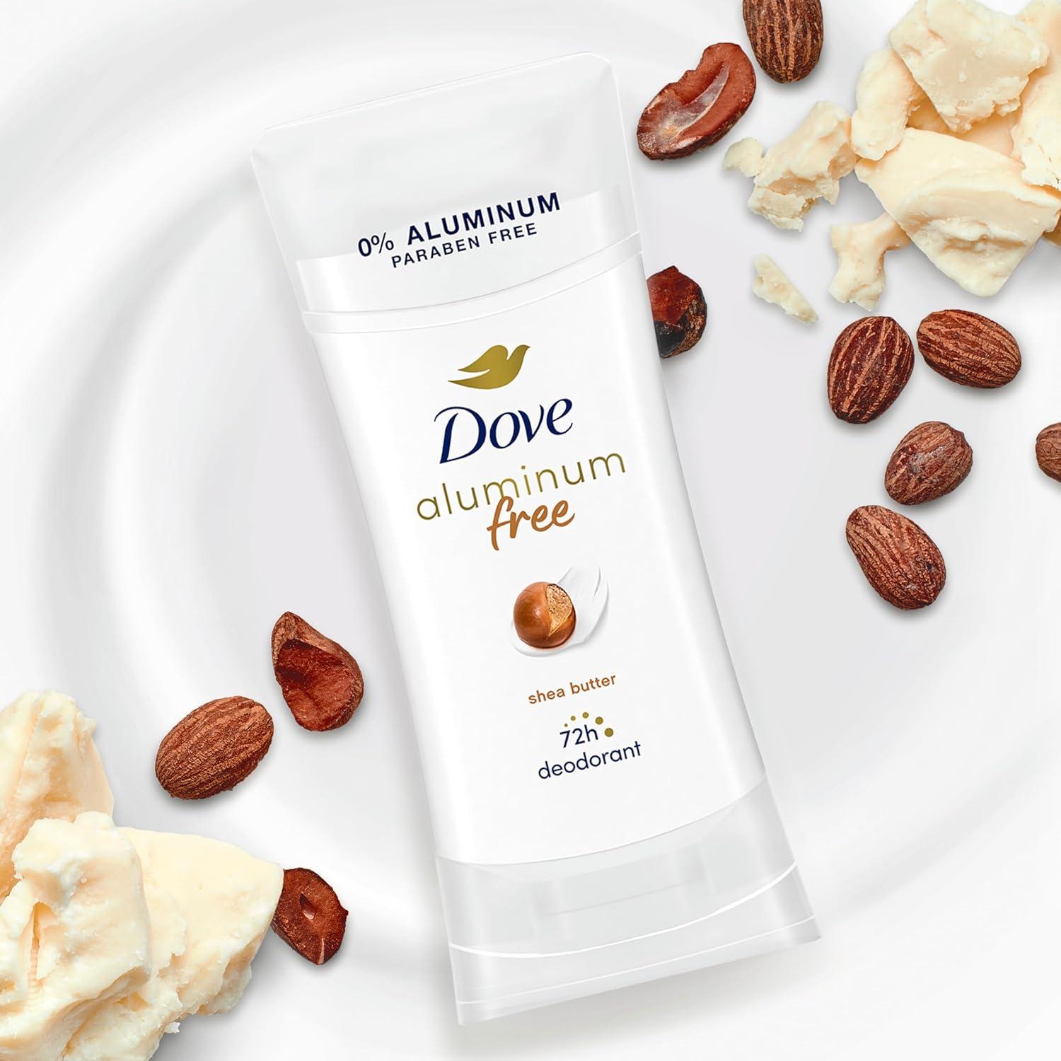 imageDove Aluminum Free Deodorant for Women 3 Count Shea Butter 72 hour odor protection 26 ozFresh