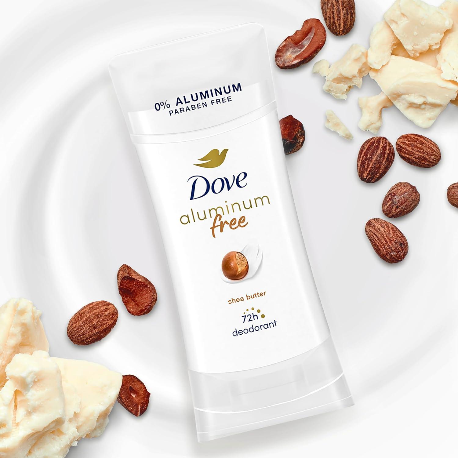 imageDove Aluminum Free Deodorant for Women 3 Count Shea Butter 72 hour odor protection 26 ozShea Butter