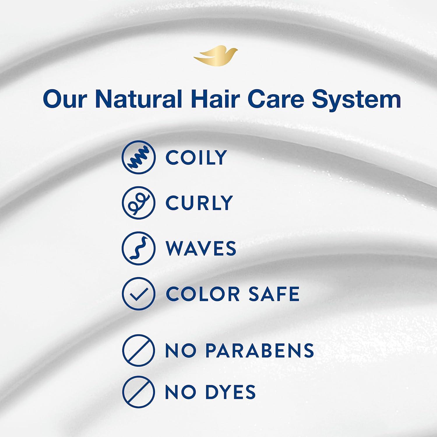 imageDove Amplified Textures Shampoo Conditioner LeaveIn Conditioner with Coconut Milk Aloe and Jojoba 3 Count for Coils Curls and Waves and Moisture Amplifying Hair Care Blend 115 oz