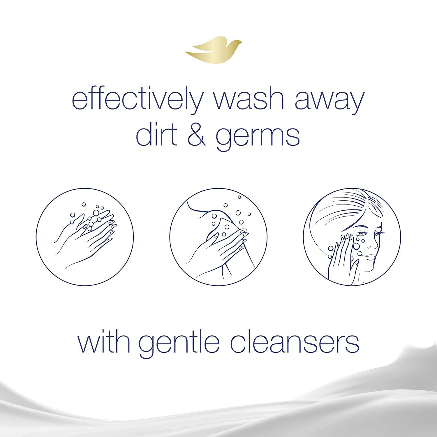 imageDove Beauty Bar Gentle Skin Cleanser Moisturizing For Gentle Soft Skin Care Shea Butter More Moisturizing Than Bar Soap 375 oz 14 Bars