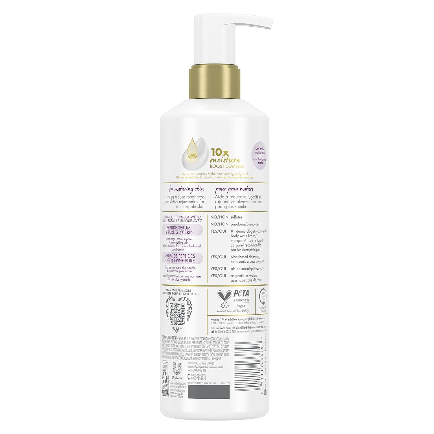 imageDove Body Love Body Cleanser Age Embrace 3 Count For Maturing Skin Body Wash with Peptides and Pure Glycerin 175 fl ozUnscented