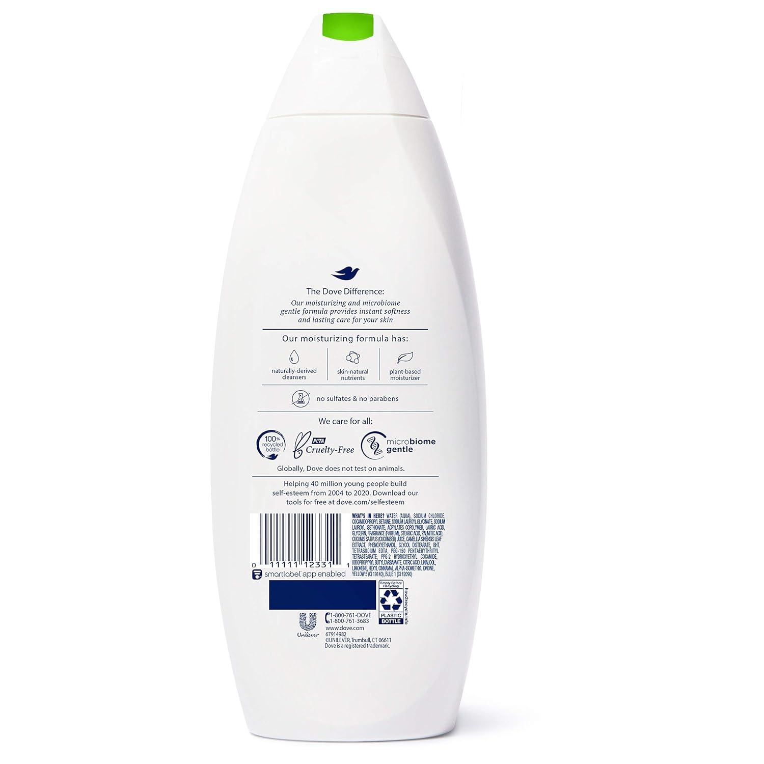 imageDove Body Wash 24 Count Refreshing Cucumber and Green Tea Refreshes Skin Cleanser That Effectively Washes Away Bacteria While Nourishing Your 3 ozCucumber Green Tea