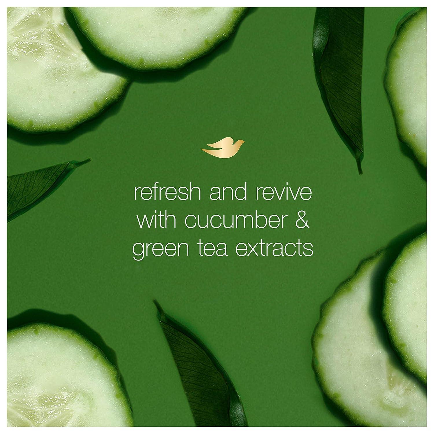imageDove Body Wash 24 Count Refreshing Cucumber and Green Tea Refreshes Skin Cleanser That Effectively Washes Away Bacteria While Nourishing Your 3 ozCucumber Green Tea