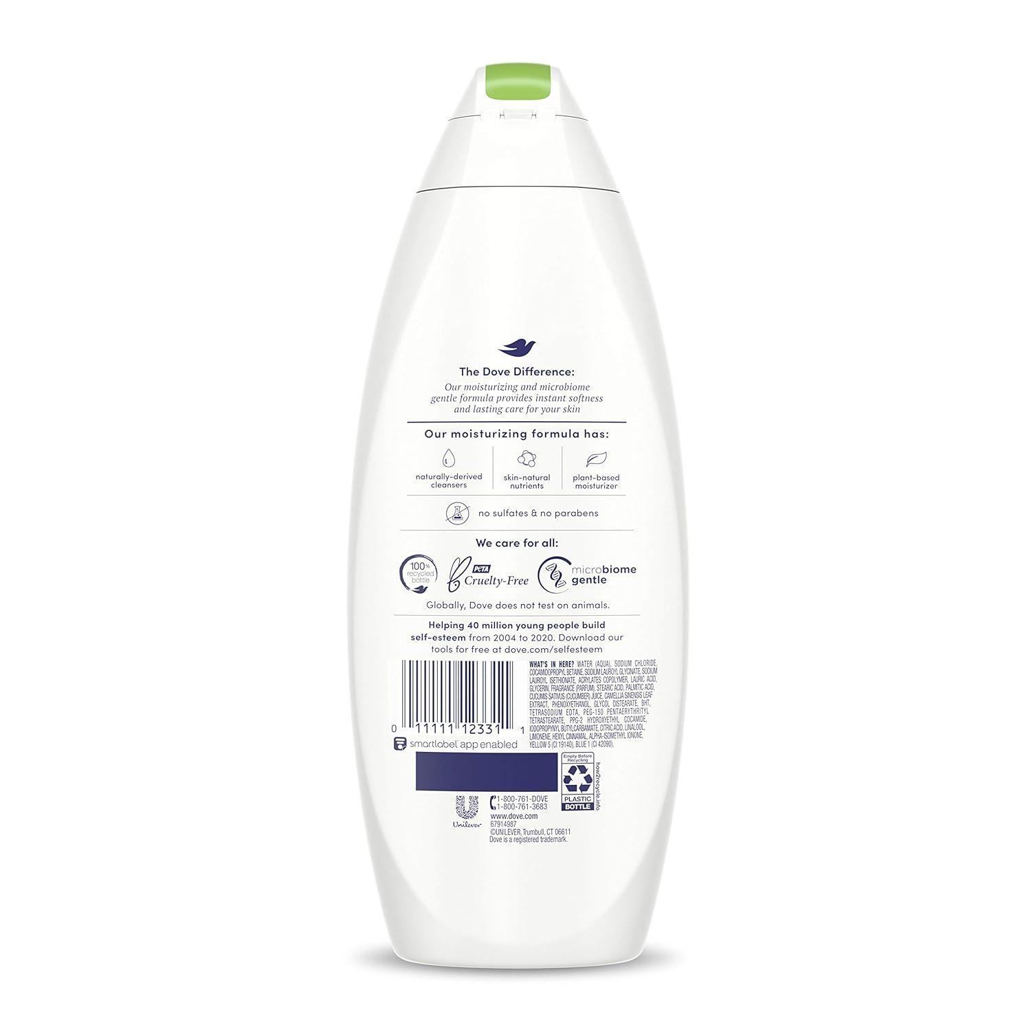 imageDove Body Wash 24 Count Refreshing Cucumber and Green Tea Refreshes Skin Cleanser That Effectively Washes Away Bacteria While Nourishing Your 3 ozCucumber Green Tea