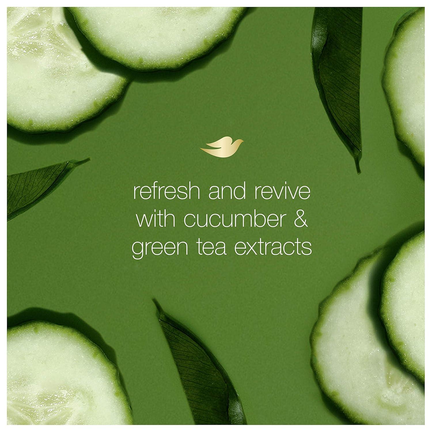 imageDove Body Wash 24 Count Refreshing Cucumber and Green Tea Refreshes Skin Cleanser That Effectively Washes Away Bacteria While Nourishing Your 3 ozCucumber Green Tea