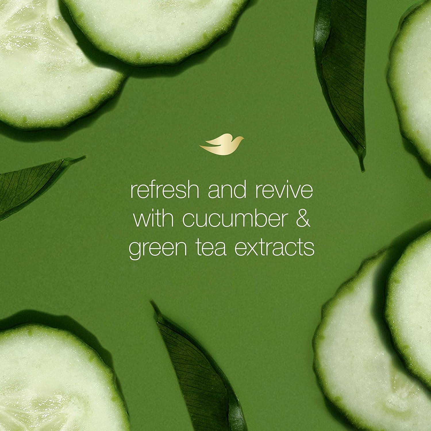 imageDove Body Wash 24 Count Refreshing Cucumber and Green Tea Refreshes Skin Cleanser That Effectively Washes Away Bacteria While Nourishing Your 3 ozCucumber Green Tea