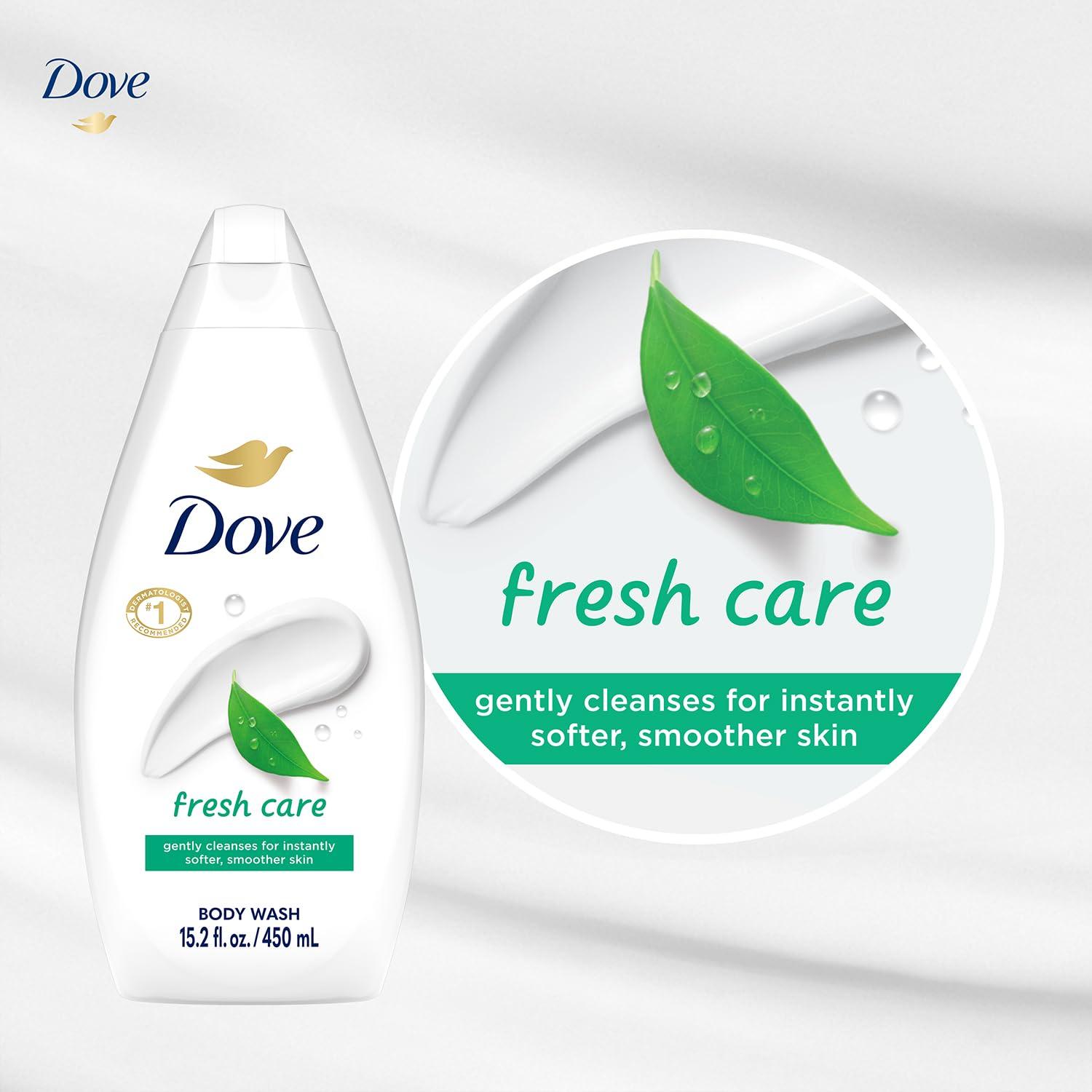 imageDove Body Wash 24 Count Refreshing Cucumber and Green Tea Refreshes Skin Cleanser That Effectively Washes Away Bacteria While Nourishing Your 3 ozGreen Tea