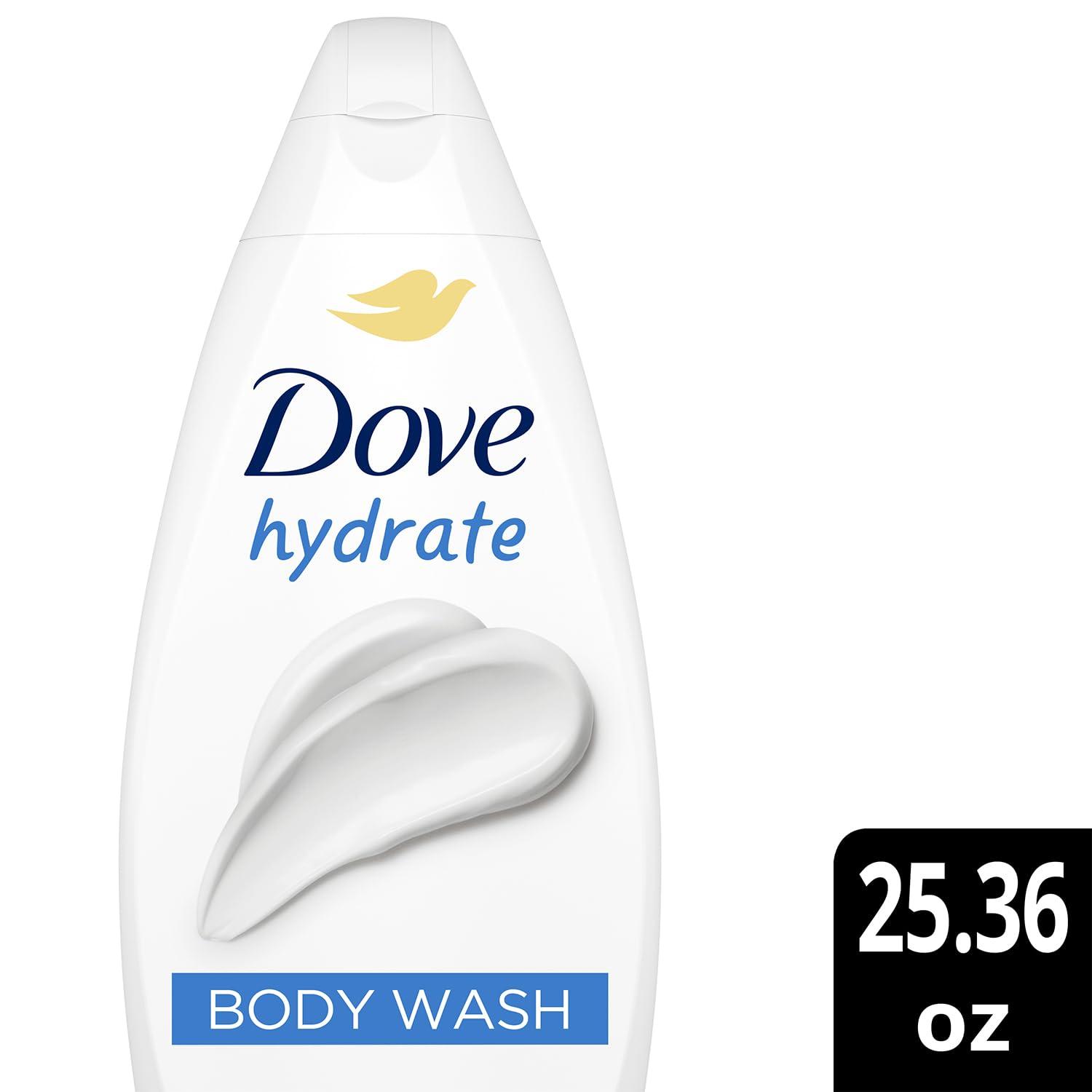 imageDove Body Wash with Pump Sensitive Skin For 24hr LotionSoft Skin Moisturizing Skin Cleanser Gentle Hypoallergenic Formula with No Sulfates No Parabens 306 ozFragranced