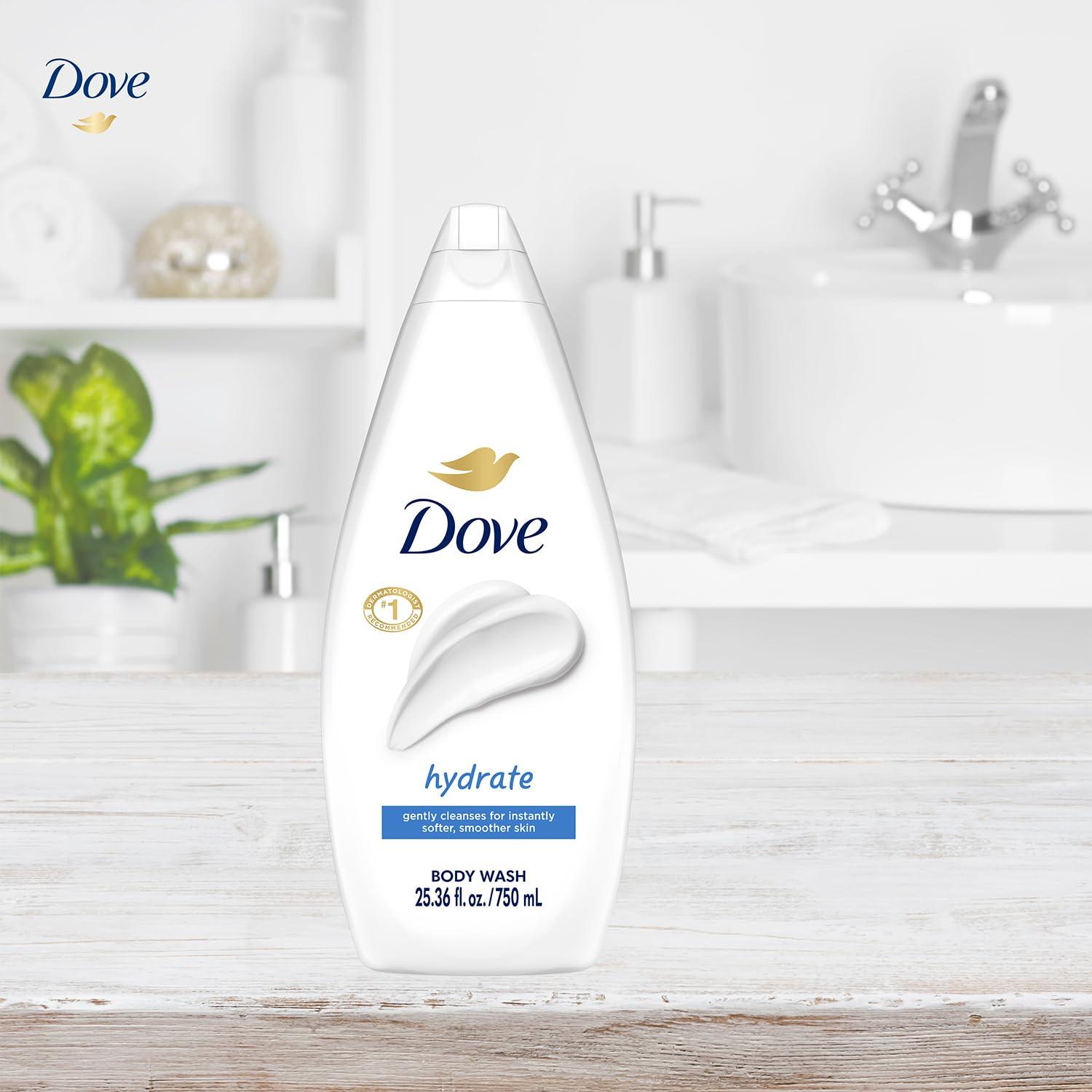 imageDove Body Wash with Pump Sensitive Skin For 24hr LotionSoft Skin Moisturizing Skin Cleanser Gentle Hypoallergenic Formula with No Sulfates No Parabens 306 ozFragranced