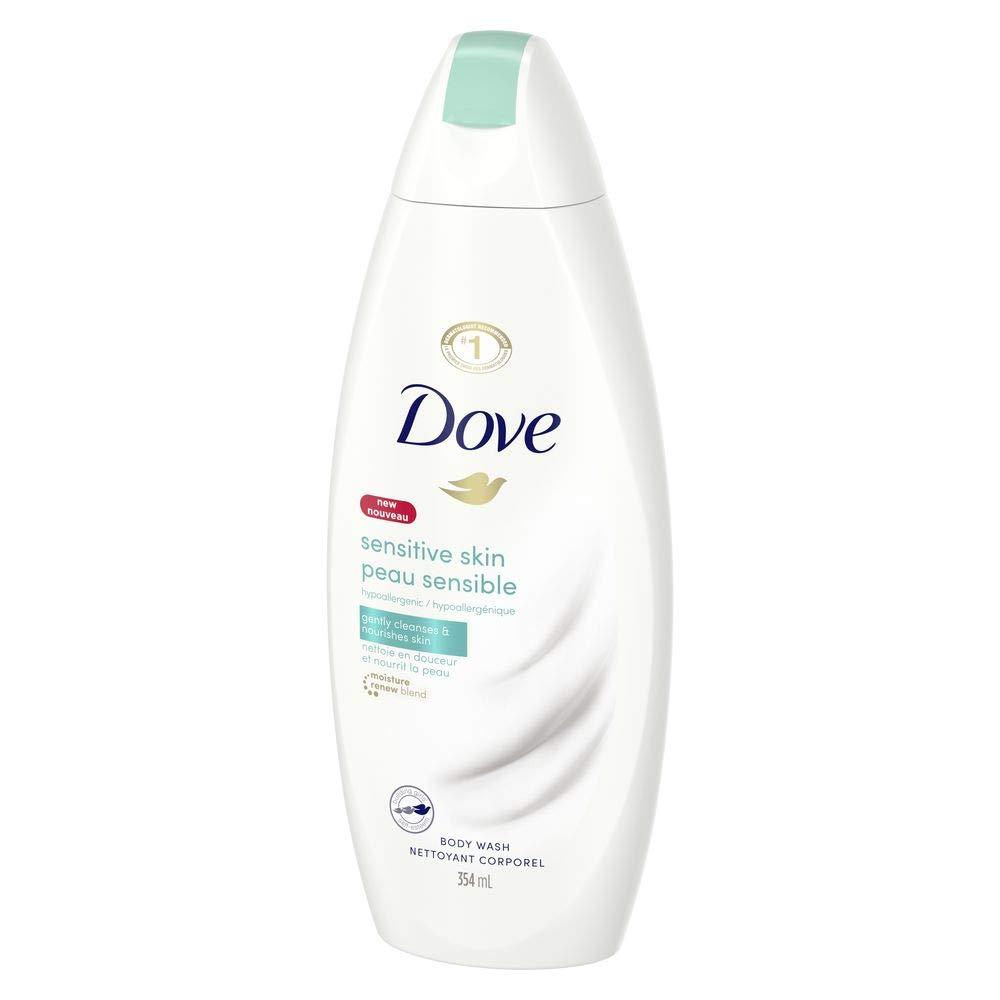 imageDove Body Wash with Pump Sensitive Skin For 24hr LotionSoft Skin Moisturizing Skin Cleanser Gentle Hypoallergenic Formula with No Sulfates No Parabens 306 ozUnscented