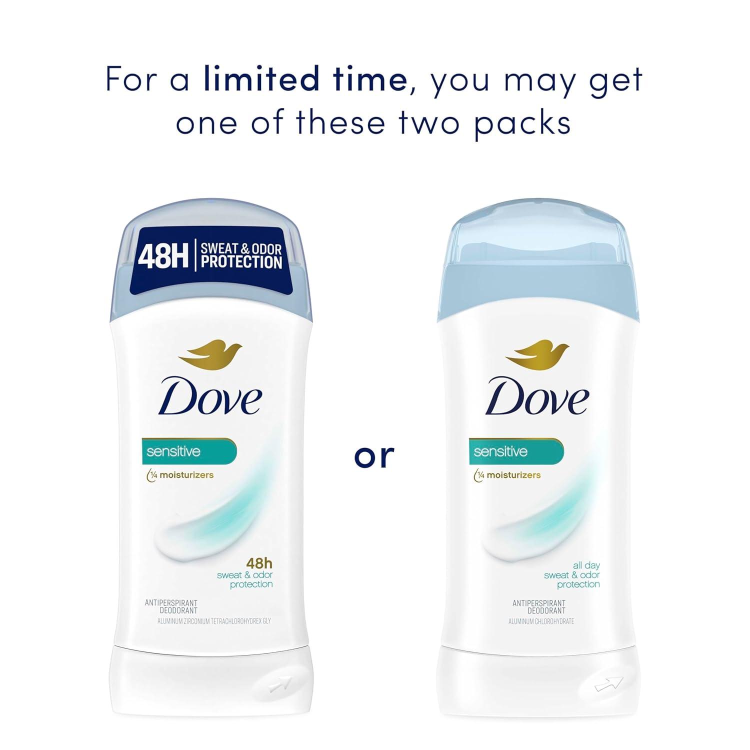 imageDove Invisible Solid Antiperspirant Deodorant Stick for Women 6 Count Sensitive for All Day Underarm Sweat amp Odor Protection 26 ozFresh